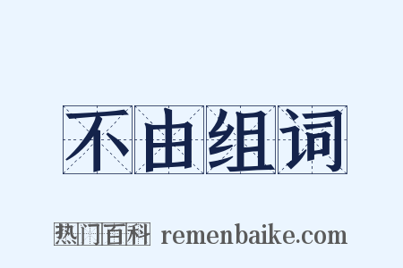 不由组词是什么意思的图片